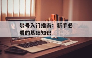 尔号入门指南：新手必看的基础知识