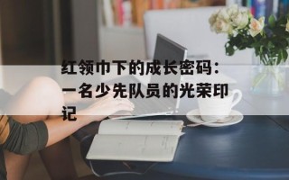 红领巾下的成长密码：一名少先队员的光荣印记