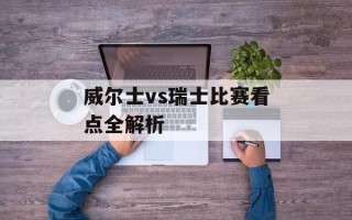 威尔士vs瑞士比赛看点全解析