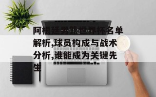 阿根廷男篮世界杯名单解析,球员构成与战术分析,谁能成为关键先生