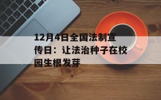 12月4日全国法制宣传日：让法治种子在校园生根发芽